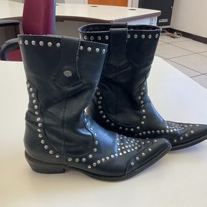 Worn in the movie “Please Baby Please” Women’s Black Harley Davidson Biker Boots